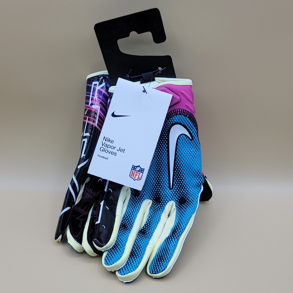 Nike Vapor Jet 7.0 Magnigrip NFL Combine Football Gloves Men’s Size Large New - Picture 1 of 11